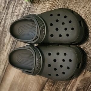 Grey crocs